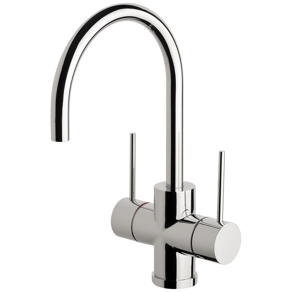 Phoenix Tapware Vivid Slimline Twin Handle Sink Mixer 160mm G/N (Chrome) VS711CHR