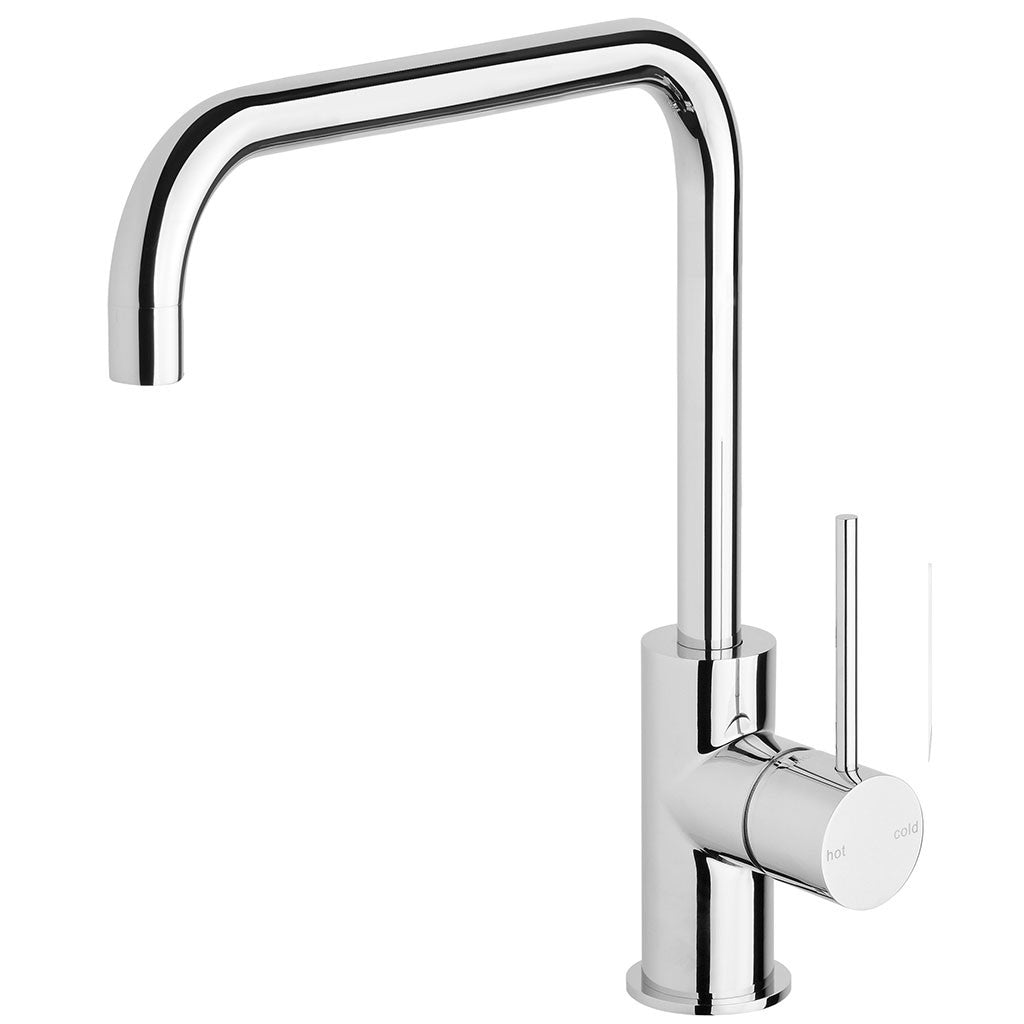 Phoenix Tapware Vivid Slimline Side Lever Sink Mixer 220mm Squareline (Chrome) VS731CHR